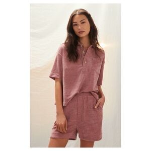 NWOT Anthropologie Greylin Liguria Lounge Set in Pink  Size Medium